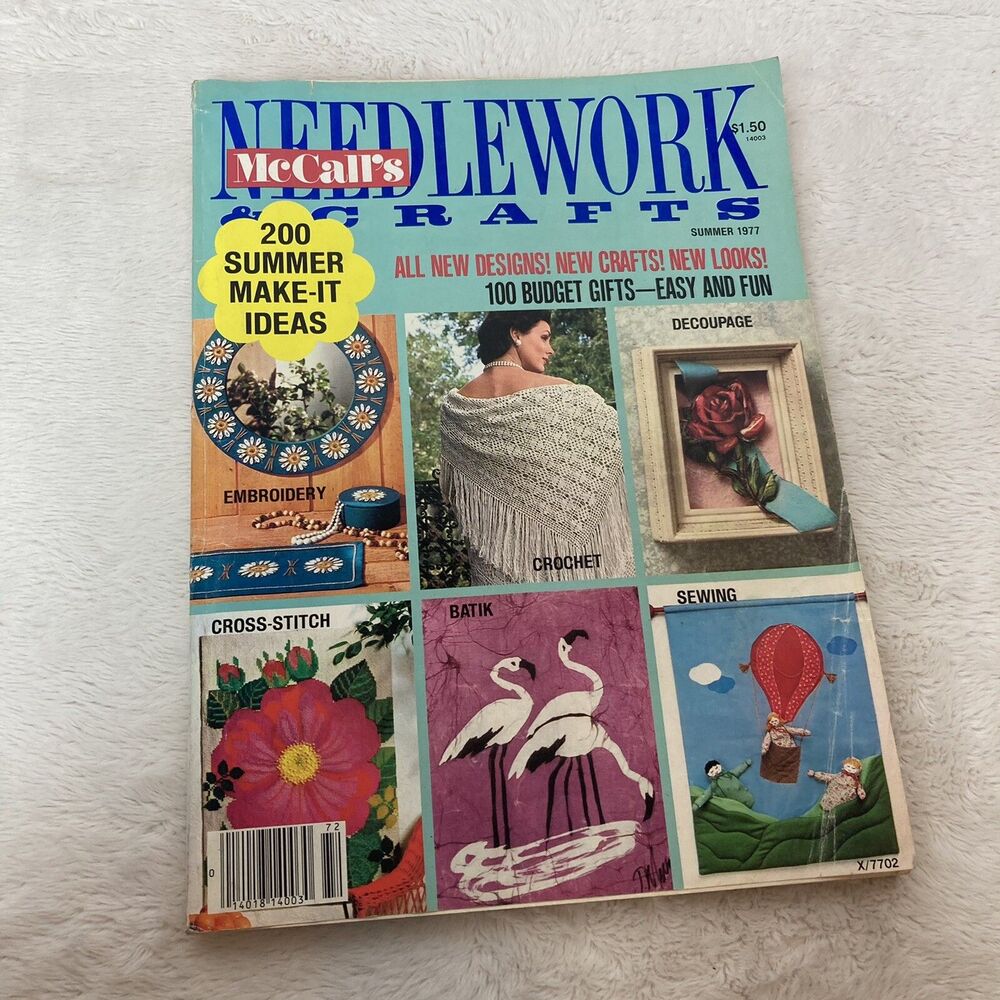 McCall's Needlework & Crafts Magazine Summer 1977 Crafts Knitting Sewing